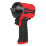 Llave de impacto neumática compacta Snap-on PT338 roja de 3/8" con funda protectora