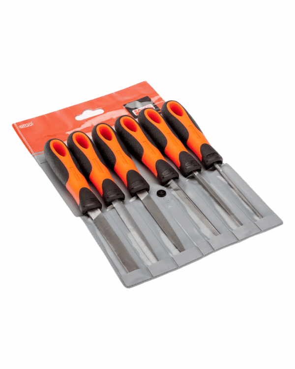 Limas con empuñadura de 4", 6pz Bahco