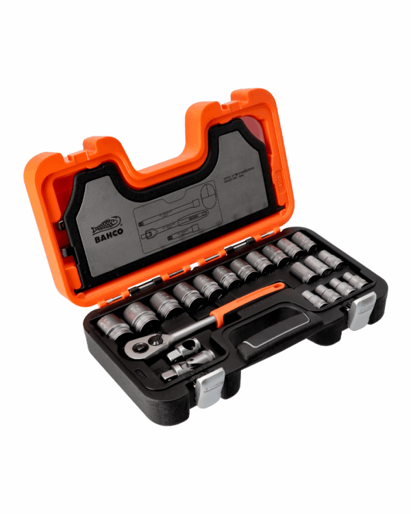 Dados y accesorios m1/2", 24pz Bahco