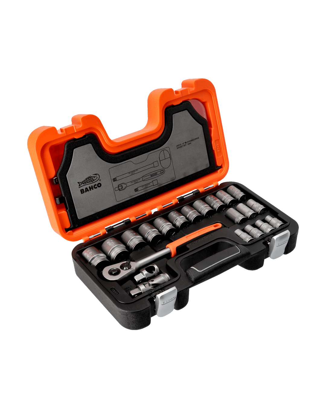Dados y accesorios m1/2", 24pz Bahco