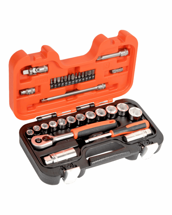 Dados y accesorios m1/4" y 3/8", 34pz Bahco - Image 3