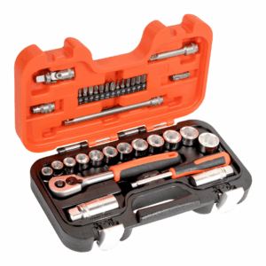 Dados y accesorios m1/4" y 3/8", 34pz Bahco