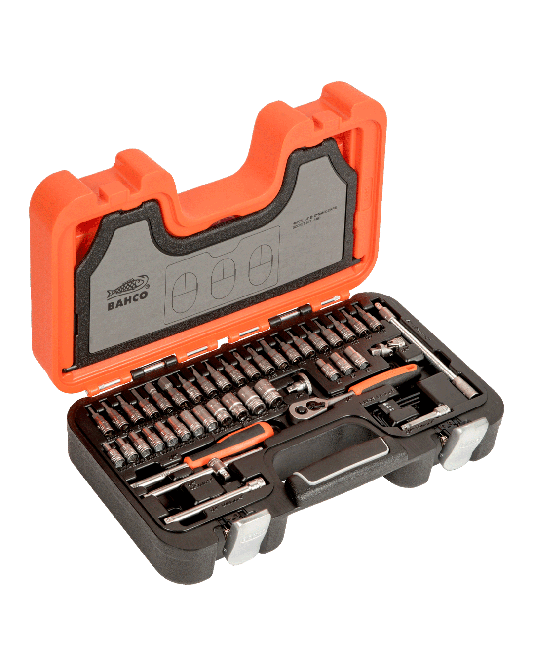 Dados y accesorios m1/4", 46pz Bahco