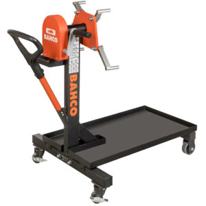 Soporte para motores giratorio, 500kg, con bandeja recolectora Bahco