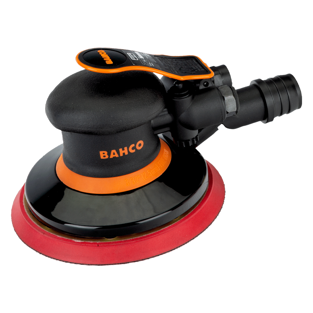 Lijadora orbital de palma Bahco BP601 de 5 mm con almohadilla de velcro y carcasa compuesta