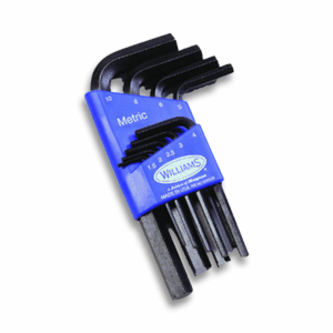 Llavés hexagonales en l, 1.5 a 10mm, 9pz Williams