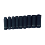 Dados m3/8", 1/4" a 3/4", 6pt, impacto, largos, 9pzs Williams