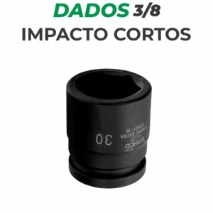 Dados de impacto cortos 3/8
