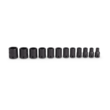 Dados m1/4", 5 a 15mm, 6pt, impacto, 12pzs Snap-on