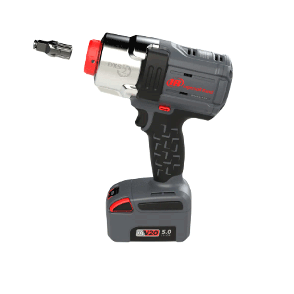 Vista lateral de la llave de impacto inalámbrica Ingersoll Rand W7153.