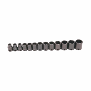 Dados m3/8", 7 a 19mm, 6pt, impacto, 13pzs Williams