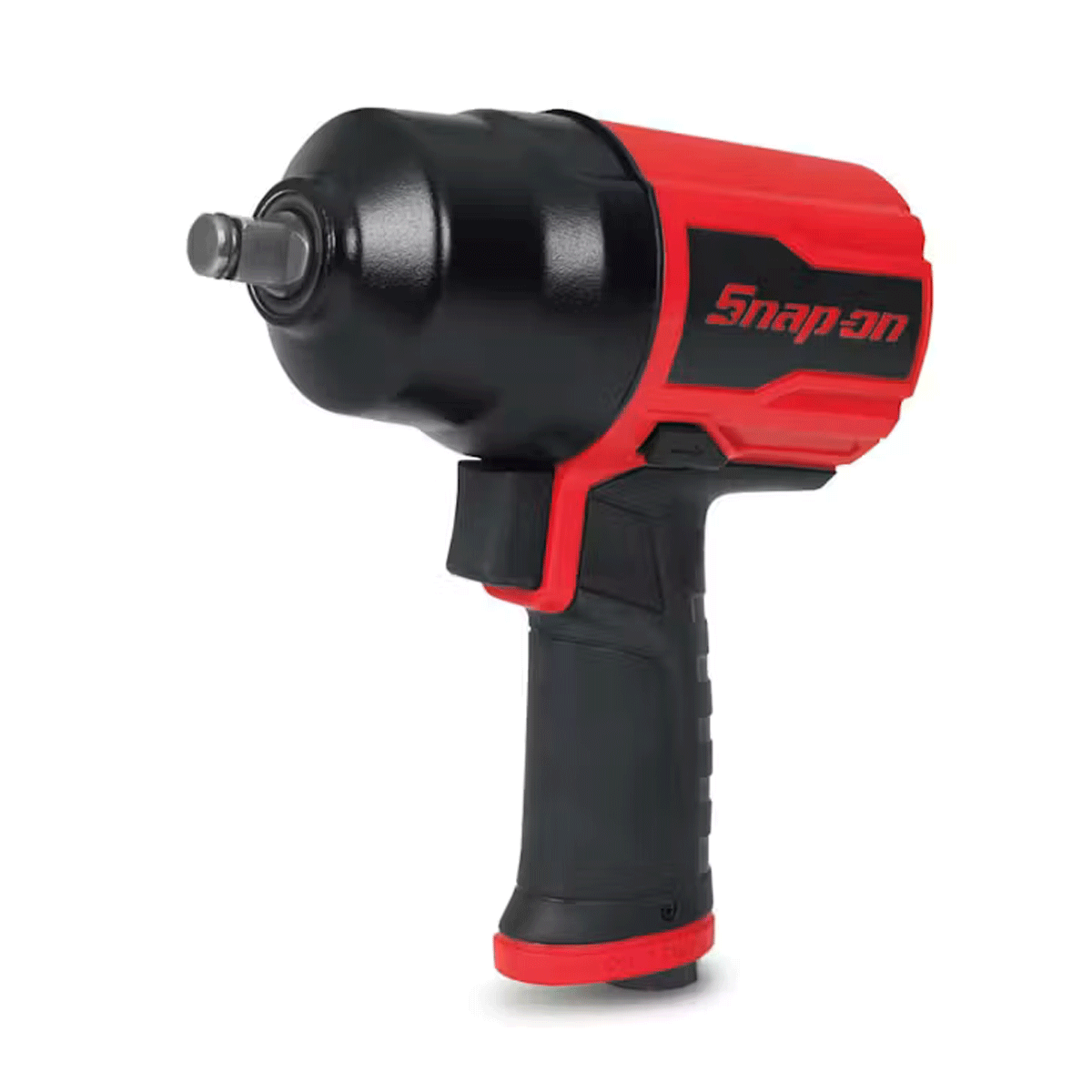 pistola de impacto neumática Snap-on PT850 de 1/2", color rojo, con mango acolchado y regulador de aire trasero Si tienes la tabla de especificaciones, pégala y te la paso a cuadro y en español.