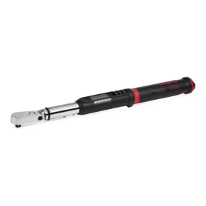 Torquímetro electrónico Snap-on TechAngle ATECH2FR125B de 3/8" con cabezal flexible, carcasa negra y cuerpo cromado