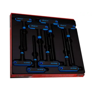 Juego de 8 llaves hexagonales combinadas métricas en forma de T y L (2–10 mm) Snap on