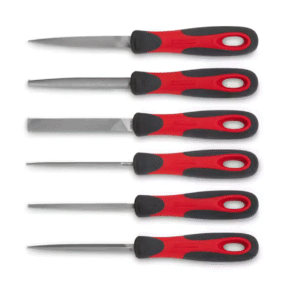 Juego de 6 limas miniatura Snap-on SGFMN106 con mango Soft Grip