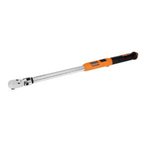Torquímetro electrónico Snap-on ATECH3F250OB TechAngle de 1/2" con cabeza flexible, rango 12.5–250 ft-lb, carcasa naranja