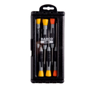 Destornilladores de joyero plano y estrella, juego 6 pzs Bahco