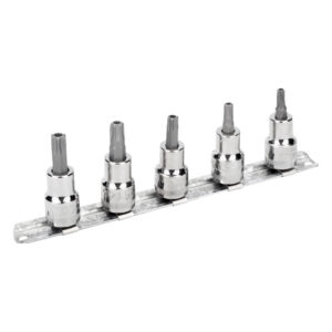 Juego de dados punta Torx con guía M3/8", T27 a T50, 5 Pzs Bahco