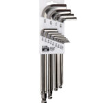 Llaves hexagonales en L, 0.05" a 3/8", de acero inox., juego 13 pzs Bahco
