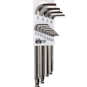 Llaves hexagonales en L, 0.05" a 3/8", de acero inox., juego 13 pzs Bahco