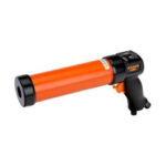 pistola neumática de cartuchos de silicona bahco color naranja