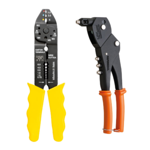 Pinzas peladoras y remachadoras de cables