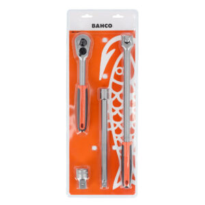 Accesorios M1/2". Incluye: rachet, palanca, extensión y adaptador Bahco