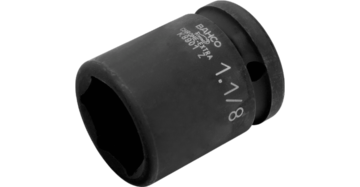 Dado de impacto fosfatado, cuadrado de 3/4" y perfil hexagonal Bahco